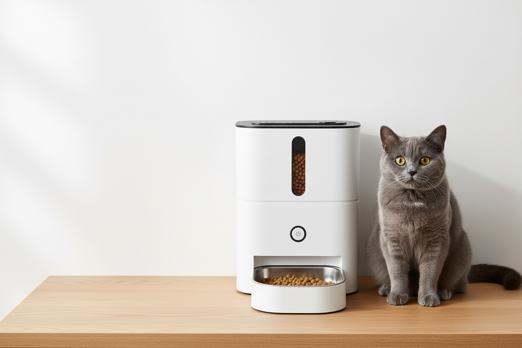  Lykke™ FeedLine 3L automatic pet feeder on clean background 